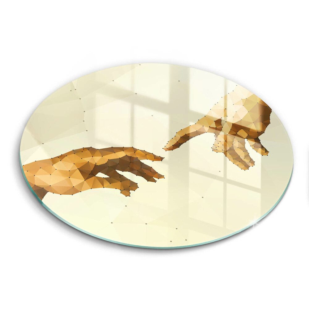 Tocător din sticlă original Crearea mâinilor lui Adam