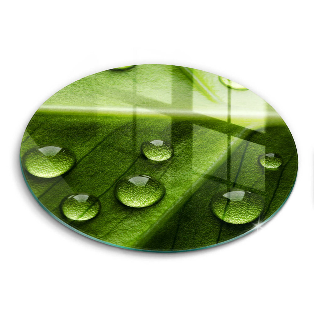 Tocător de bucătărie original Rouă și frunze de natură