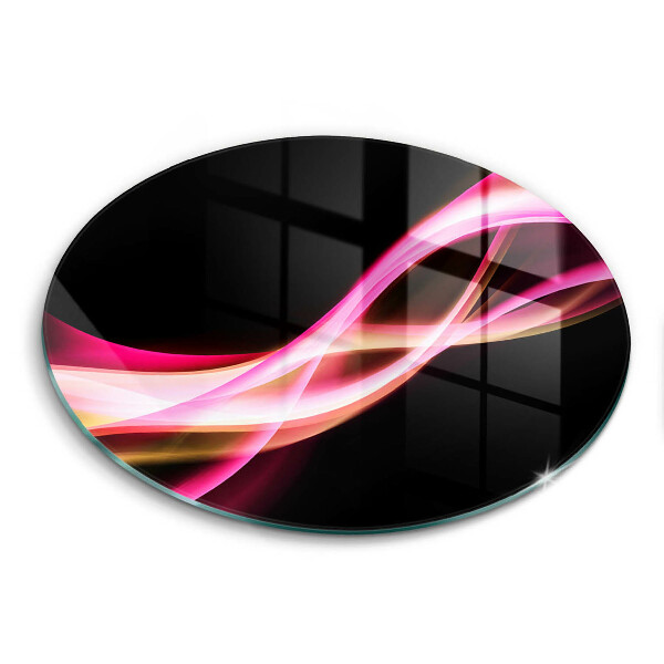 Tocător din sticlă original Fum neon abstract