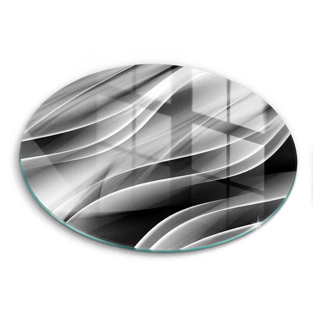 Tocător din sticlă original Linii moi abstracte