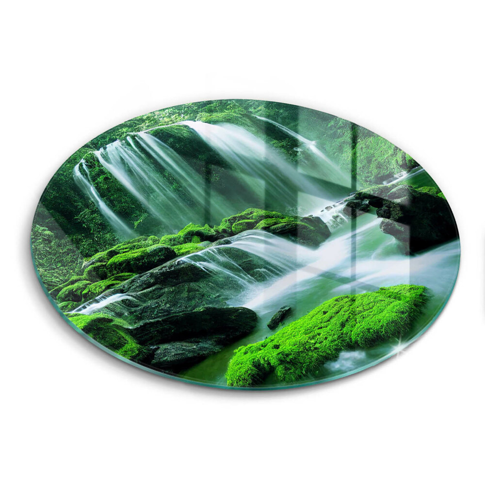 Tocător din sticlă original Cascadă sălbatică în junglă