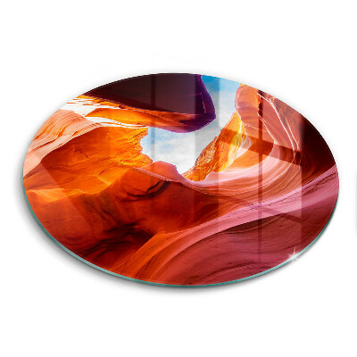 Tocător din sticlă original Peisaj stâncos al canionului