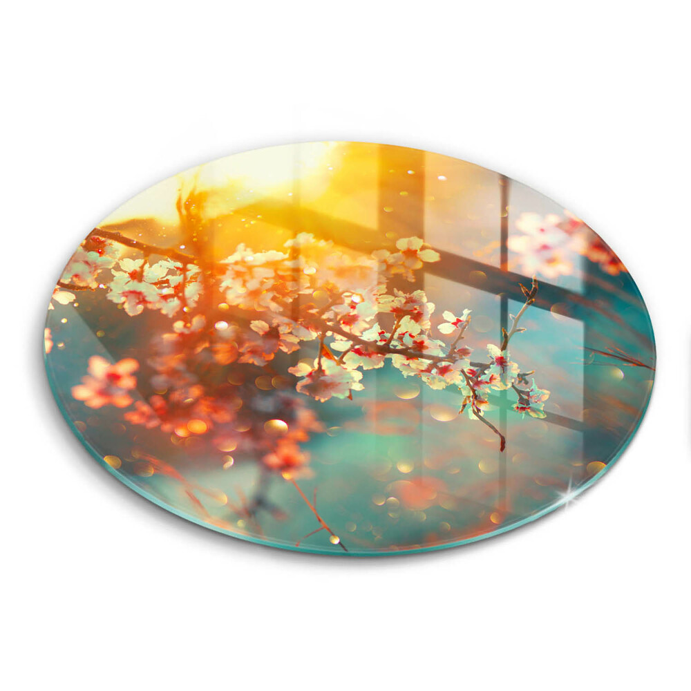 Tocător de bucătărie original Flori de măr la soare