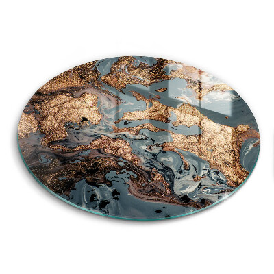 Tocător de bucătărie original Rocă ornamentală cu aur