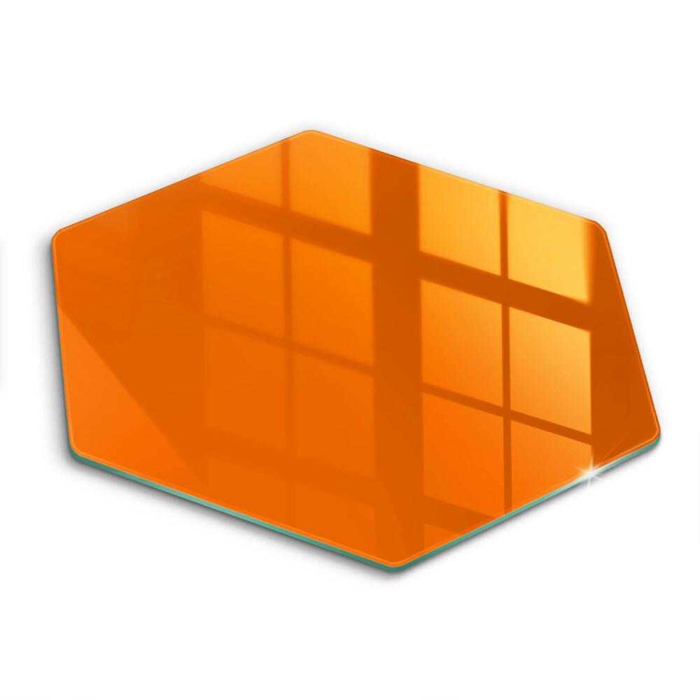 Tocător sticlă hexagonal Culoare portocalie