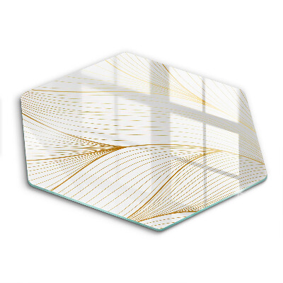 Tocător sticlă hexagonal Model de linie modern