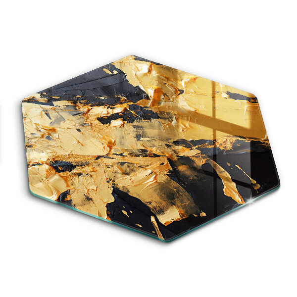 Tocător sticlă hexagonal Textură elegantă a vopselei