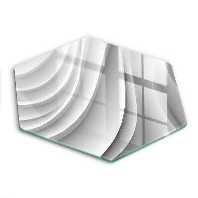 Tocător sticlă hexagonal Linii geometrice