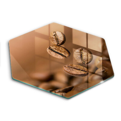 Tocător de bucătărie în formă de hexagon boabe de cafea