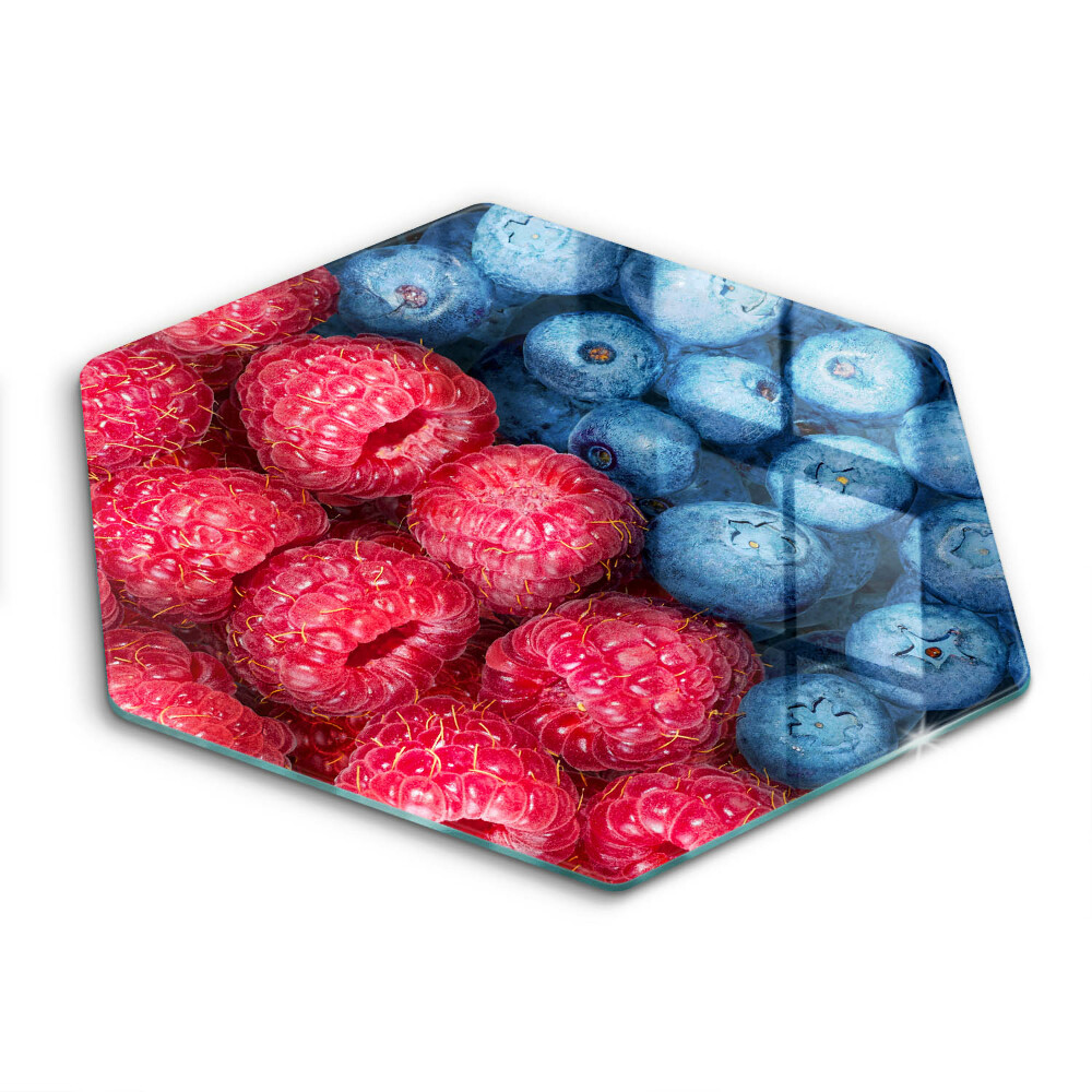 Tocător de bucătărie în formă de hexagon Zmeură și afine