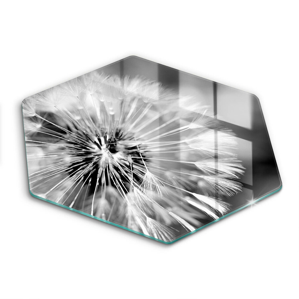 Tocător din sticlă hexagonal Păpădie delicată