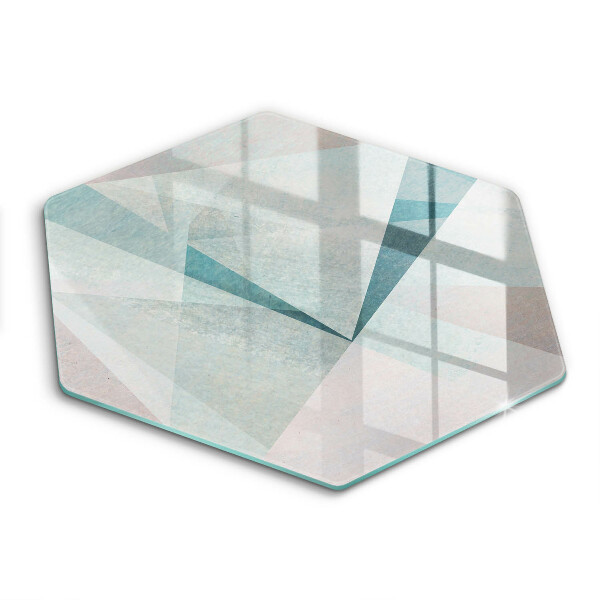 Tocător sticlă hexagonal Abstracție ascuțită