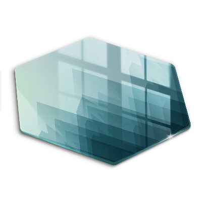 Tocător de bucătărie în formă de hexagon Munți abstracti