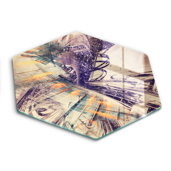 Tocător de bucătărie în formă de hexagon Compoziție modernă