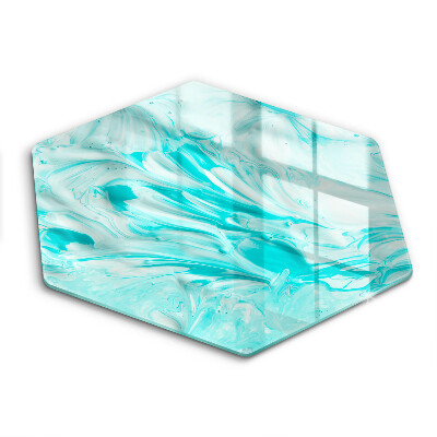 Tocător de bucătărie în formă de hexagon Vopsele abstracte