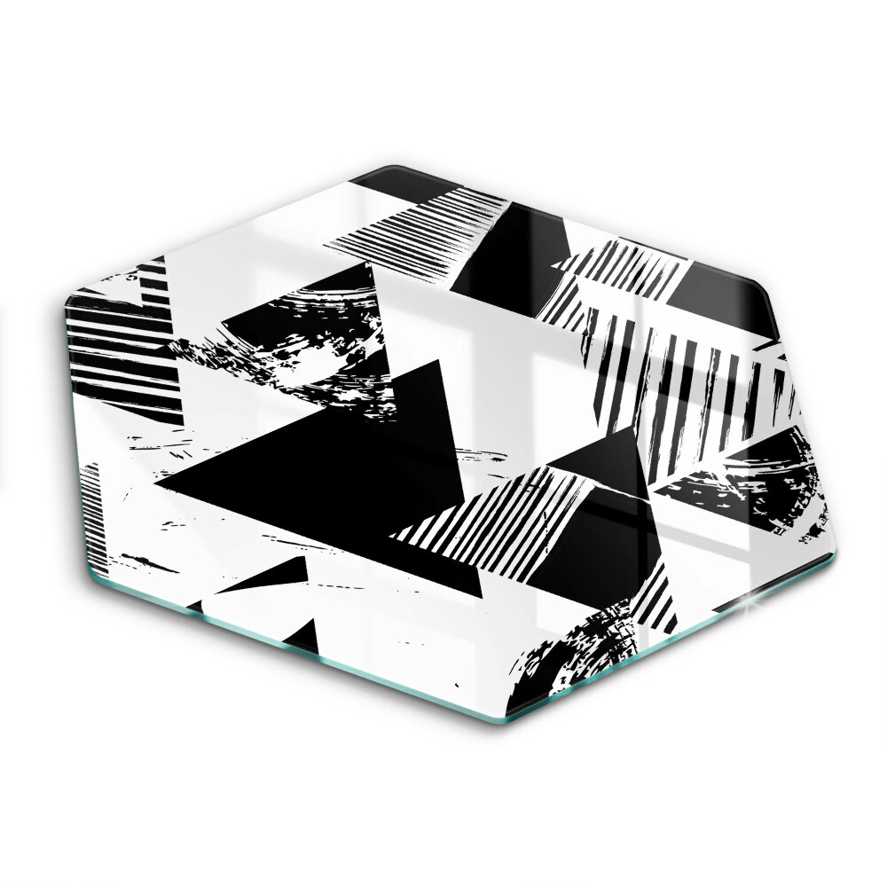 Tocător de bucătărie în formă de hexagon Triunghiuri geometrice