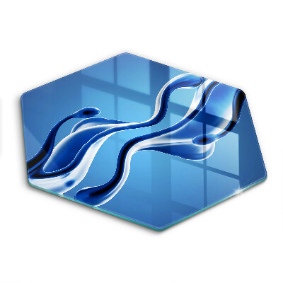 Tocător de bucătărie în formă de hexagon Abstracție fluidă