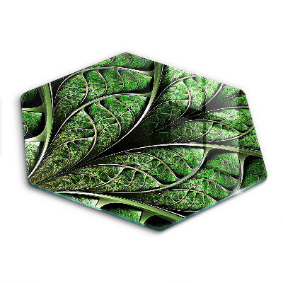 Tocător sticlă hexagonal Structura nervurilor frunzelor