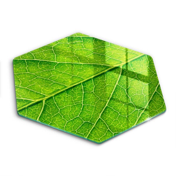 Tocător din sticlă hexagonal Natura venelor frunzelor