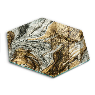 Tocător de bucătărie în formă de hexagon Abstracție bogată