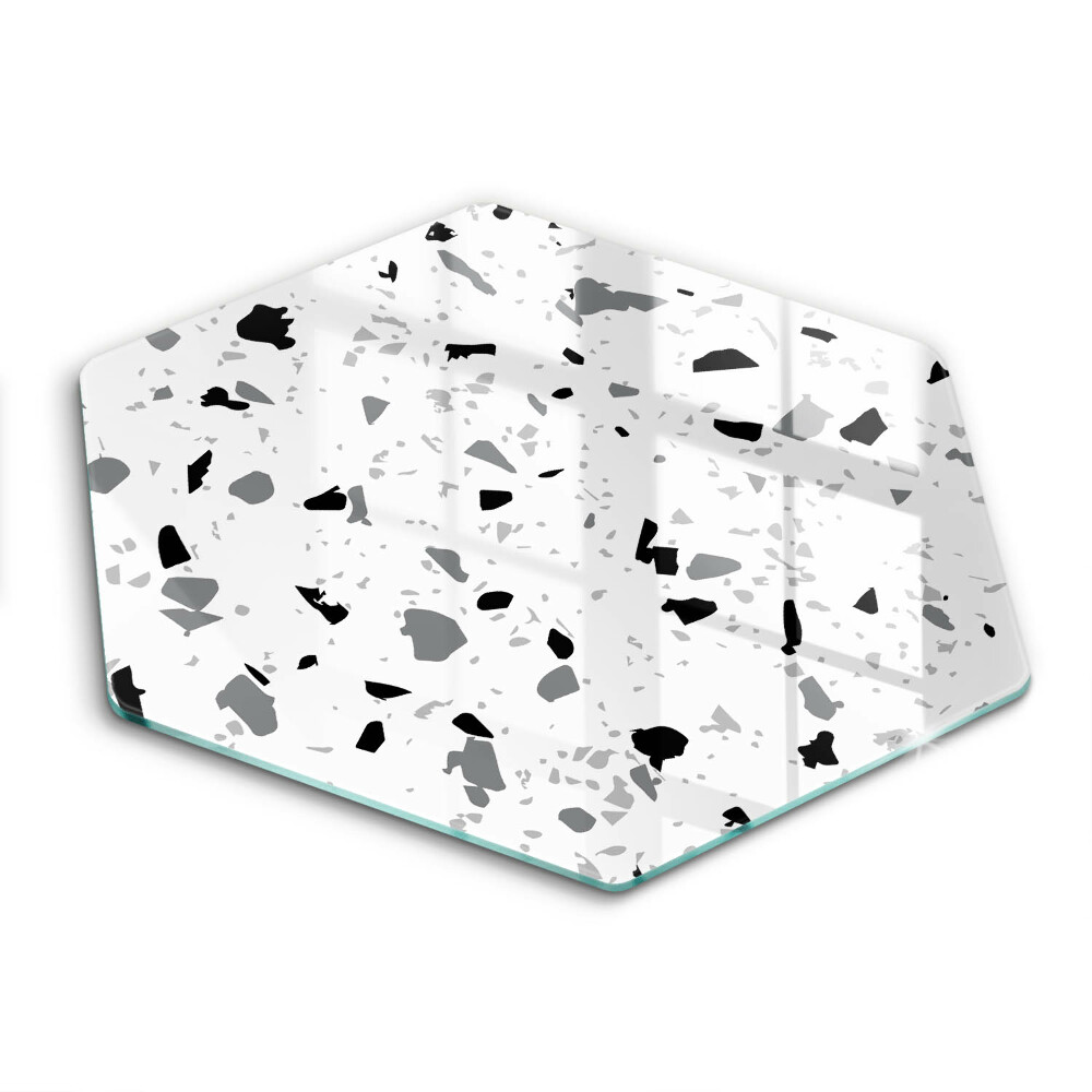 Tocător din sticlă hexagonal Gresie decorativă