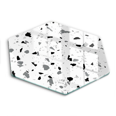 Tocător din sticlă hexagonal Gresie decorativă