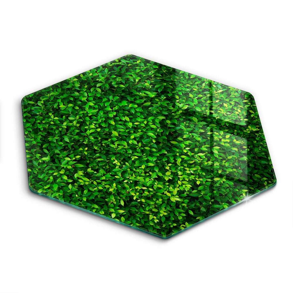 Tocător din sticlă hexagonal Plantează frunze mici