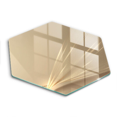 Tocător din sticlă hexagonal Abstracție modernă