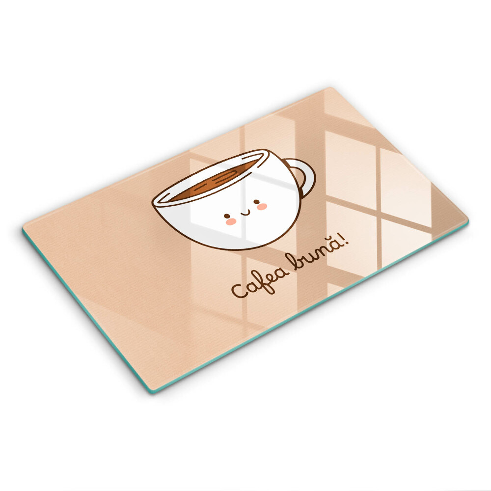 Tocător de bucătărie Motiv: Poftă bună la cafea!