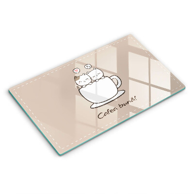 Tocător de bucătărie Motiv: Poftă bună la cafea!