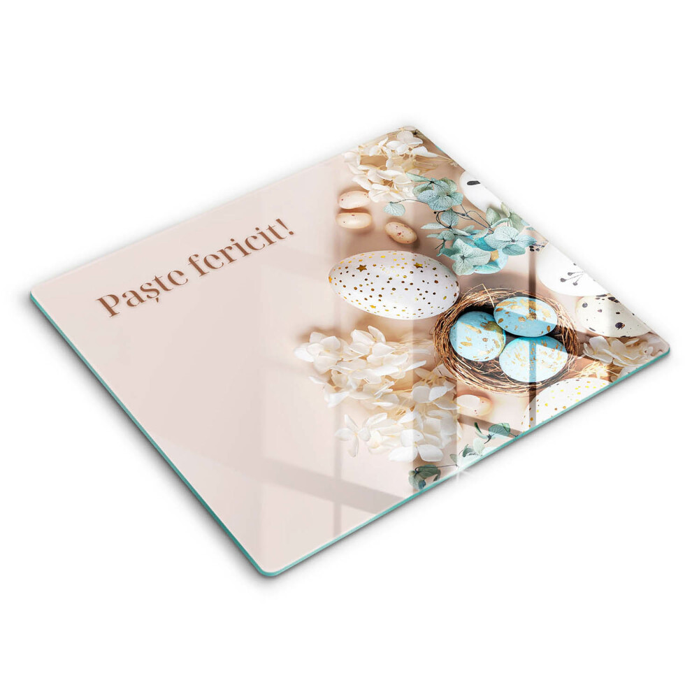 Tocător din sticlă Paște Fericit! 60x52cm