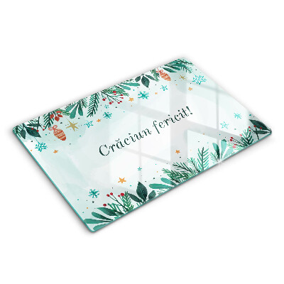 Tocător sticlă Crăciun: Crăciun Fericit!