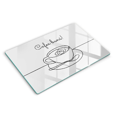 Tocător sticlă Cafea, Poftă bună la cafea!