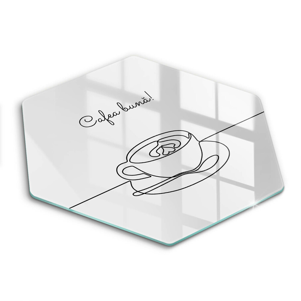 Tocător de bucătărie hexagonal Cafea, Poftă bună la cafea!