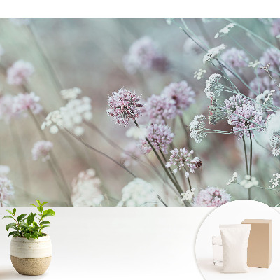 Flori pastelate pe fundal natural