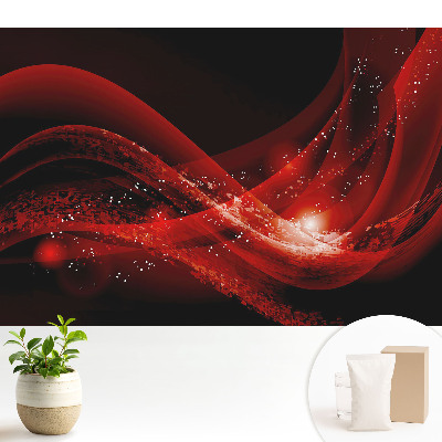 Valuri și scântei roșii abstracte