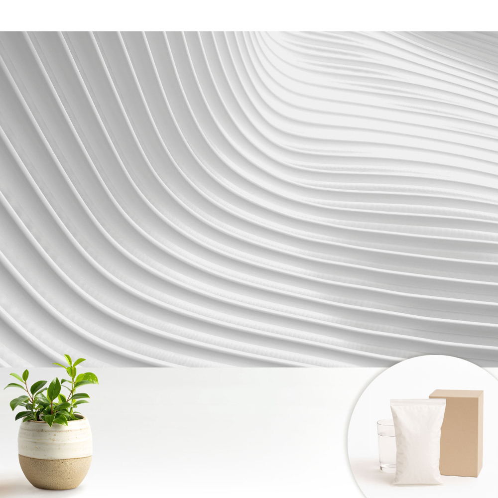 Structură minimalistă cu linii ondulate