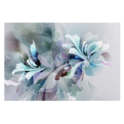 Flori eterice și compoziție abstractă