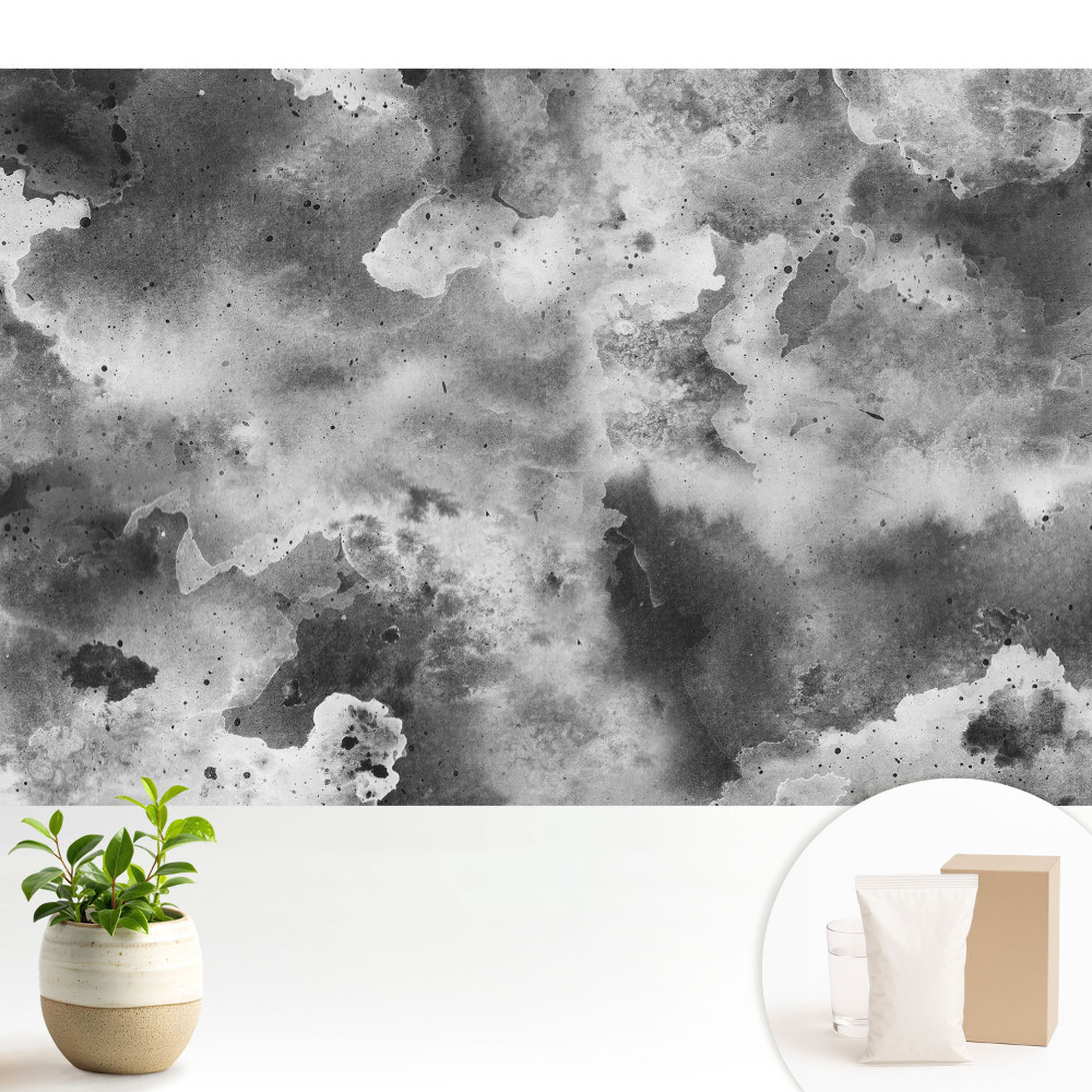 Compoziție abstractă în nuanțe de gri