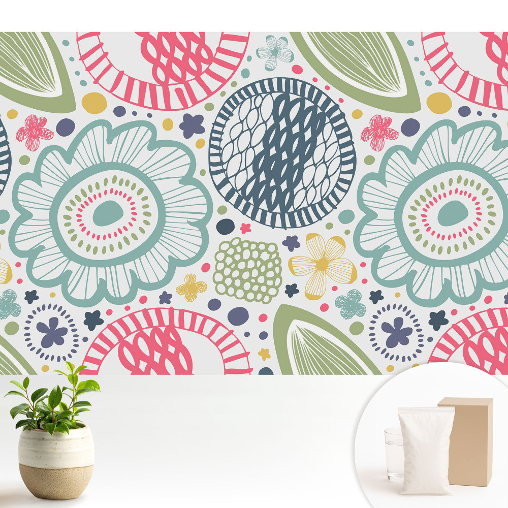 Flori contemporane și modele geometrice