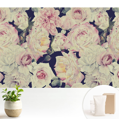 Model repetitiv de flori romantice