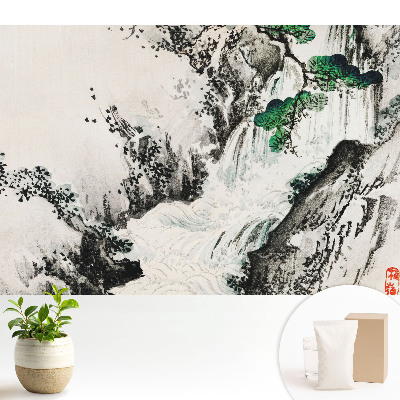 Peisaj oriental cu cascade