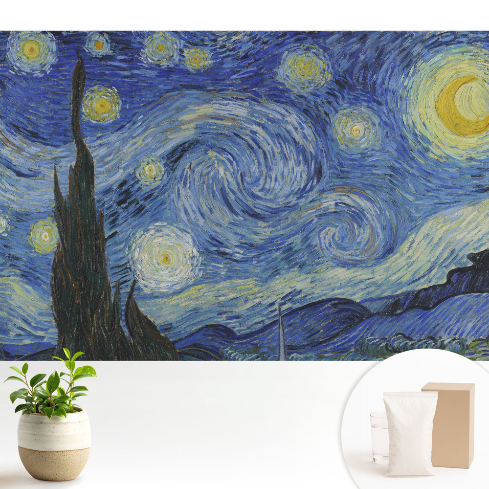 Stele abstracte și nori învolburați