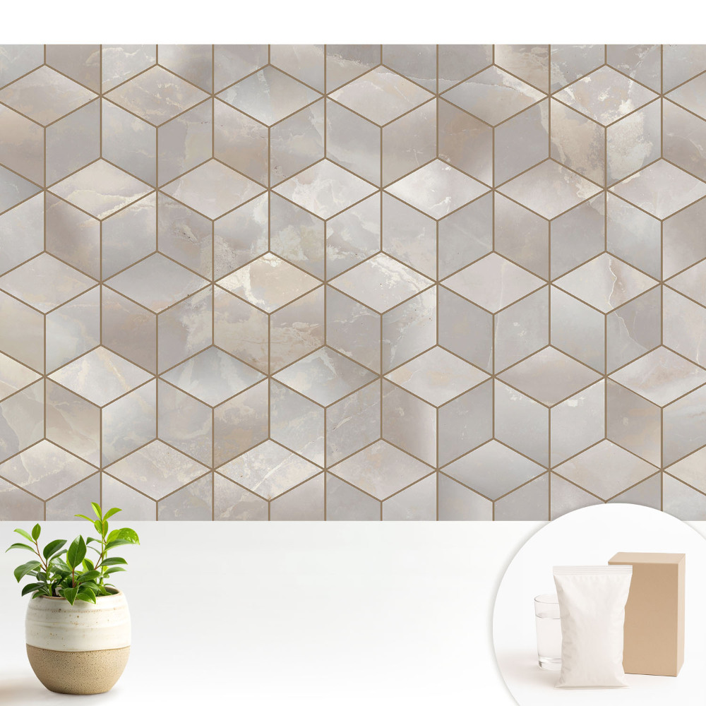 Mozaic geometric modern în nuanțe de gri