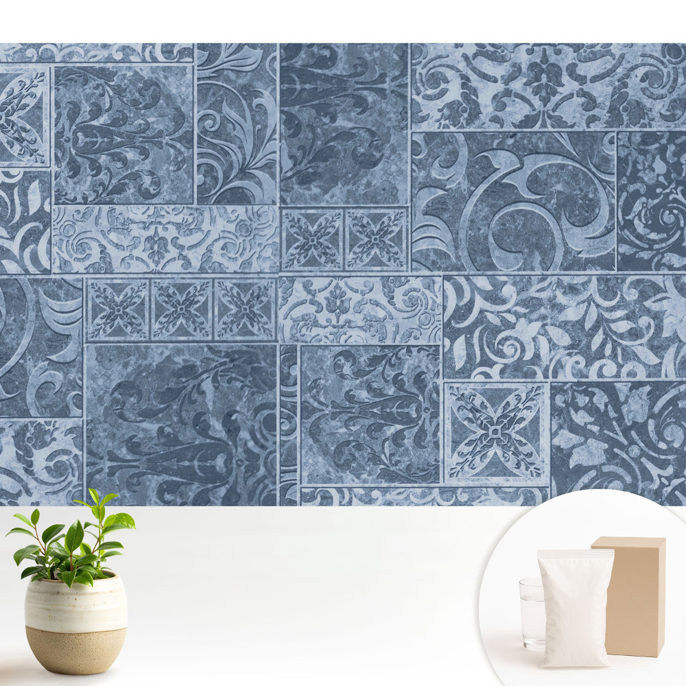 Model vintage albastru