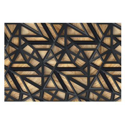 Triunghiuri geometrice în tonuri de lemn