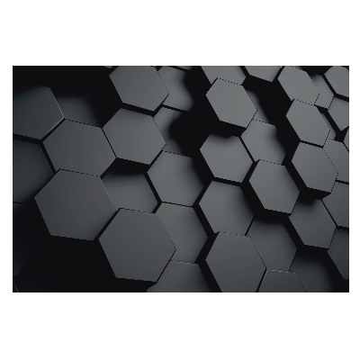 Hexagone 3D întunecate, cu design modern și elegant