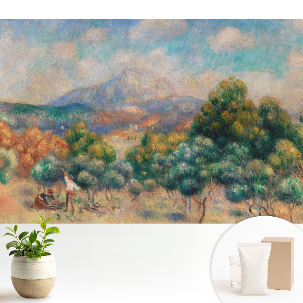 Peisaj colorat cu munți și natură