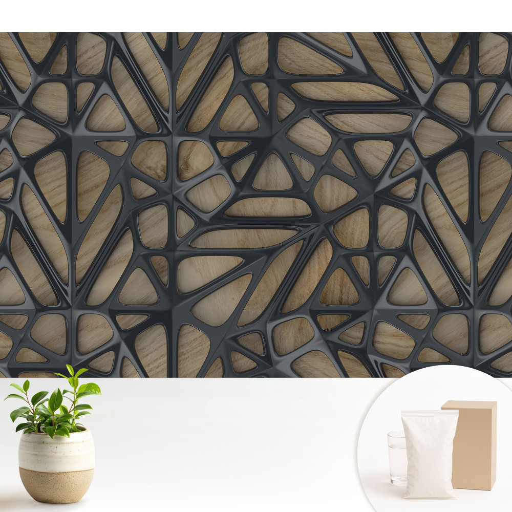 Decorațiune din lemn ajurat, design modern