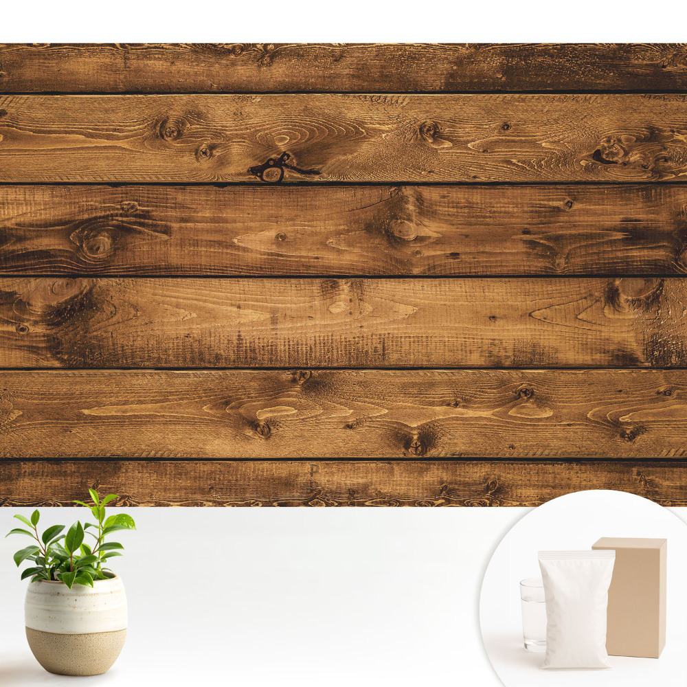 Scânduri rustice din lemn în armonie